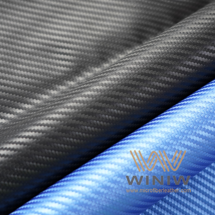 Vinyl Carbon Fiber Car Upholstery Fabric
