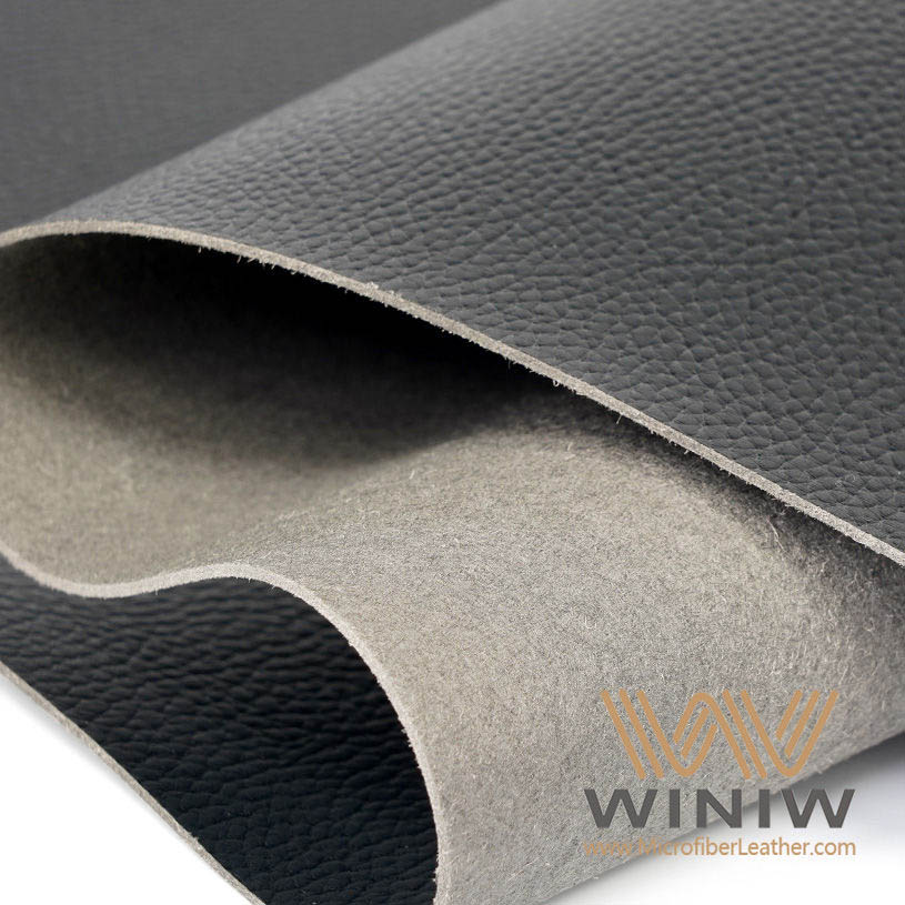 Litchi Grain Pattern Microfiber Leather for Sofa