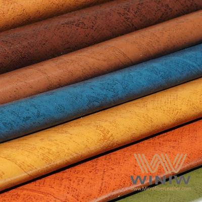 Tela de tapicería de sofá de material de cuero PU duradero
