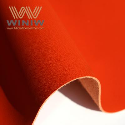 China Líder Bright Red Syn Leather for Car Seats Proveedor