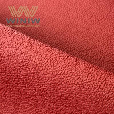China Líder Red Lychee Skin Leather Nappa Upholstery Fabric Proveedor