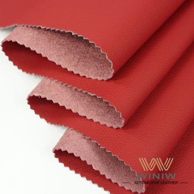 China Líder Red Vegan Alternative to Leather Interior Fabrics Proveedor