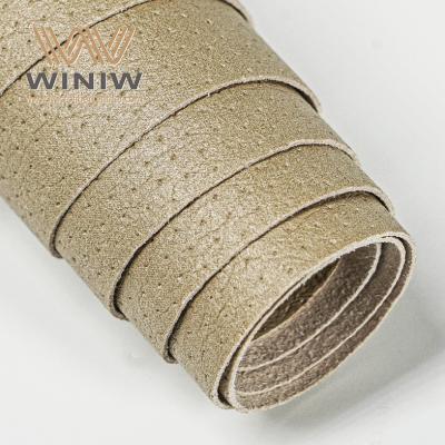 Material de la cubierta de la plantilla de cuero vegano de PU de microfibra resistente al desgarro
        