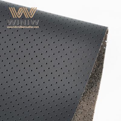 China Líder 1.6mm Perforated Microfiber Leather Synthetic Car Fabric Proveedor