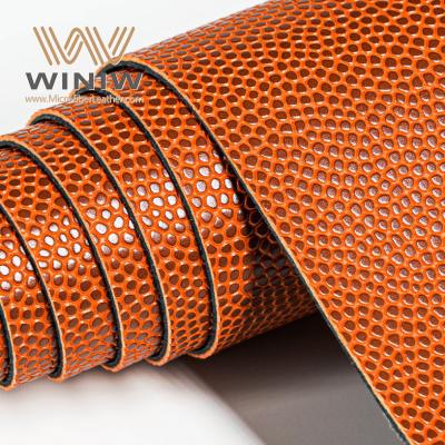 Cuero sintético elástico para material de cuero de PU para baloncesto